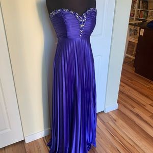 Beautiful Indigo Blue (Purple-Blue) Grad/Prom/Evening Dress